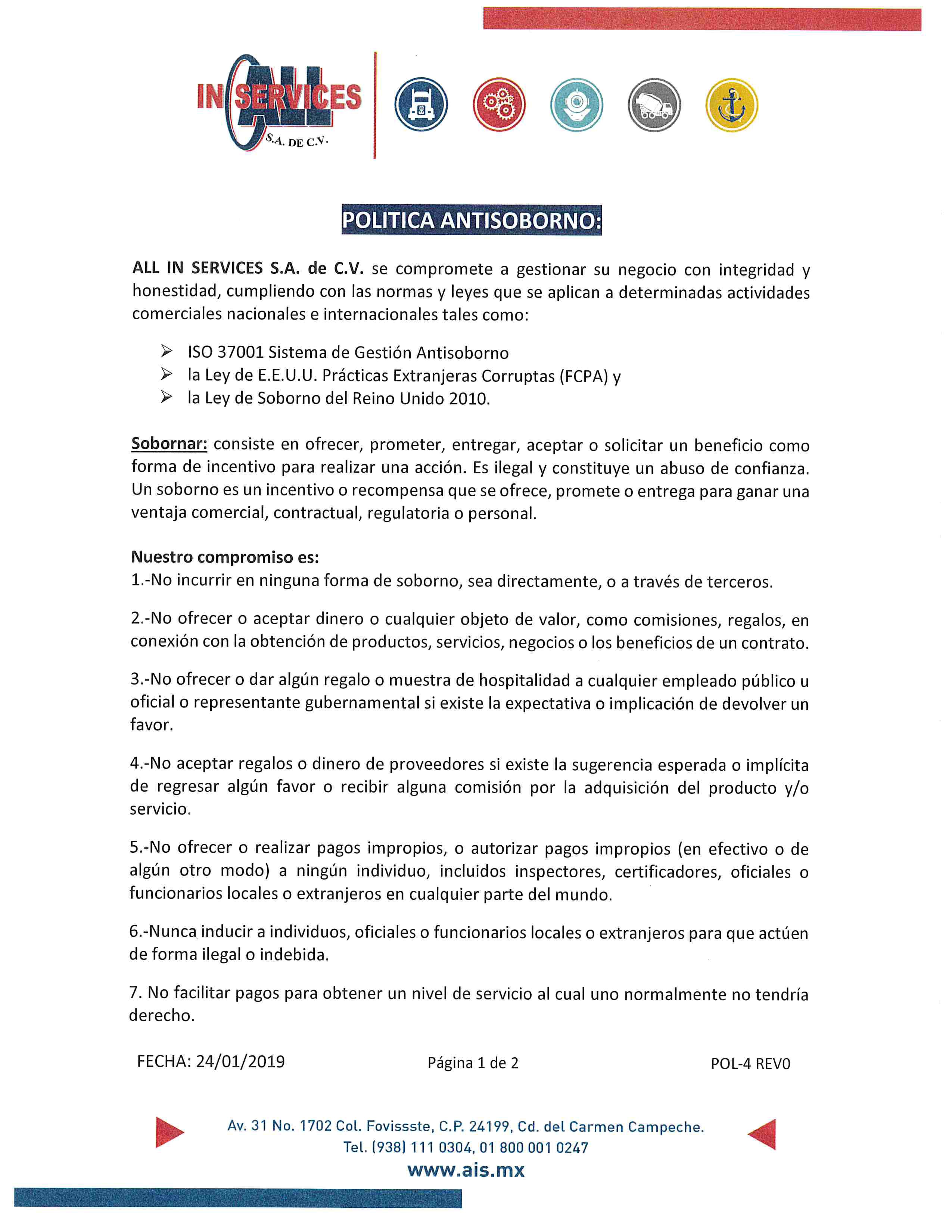 Política Antisoborno 1